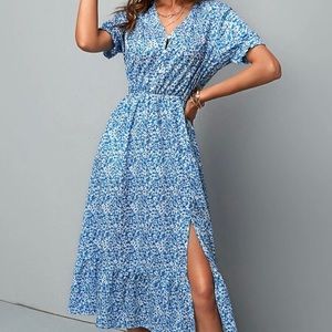 SheIn floral Slit Dress 👗